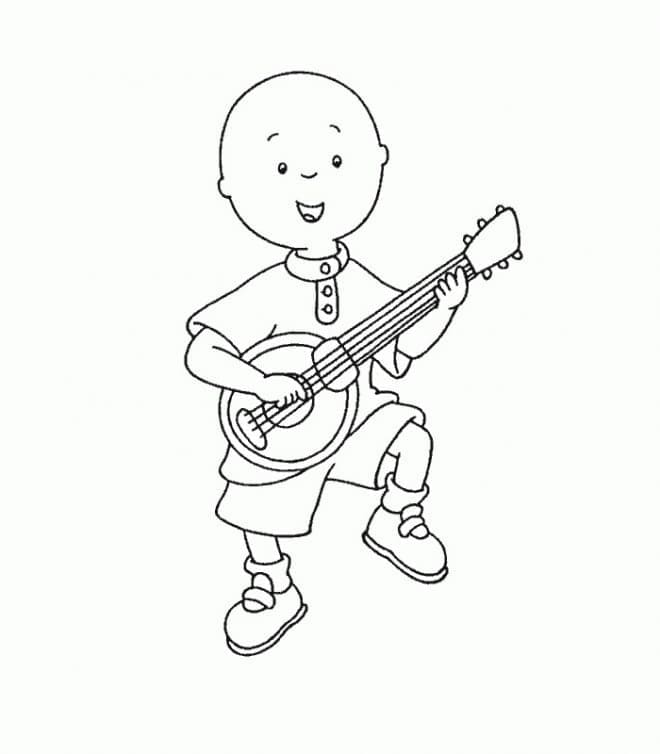 Caillou spielt Banjo