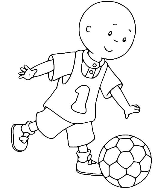 Caillou spielt Fußball
