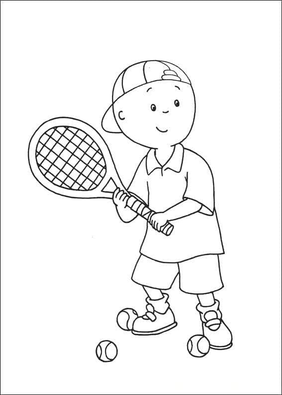 Caillou spielt Tennis