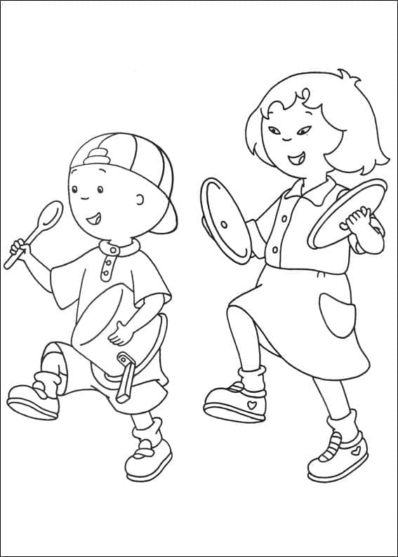 Caillou und Sarah