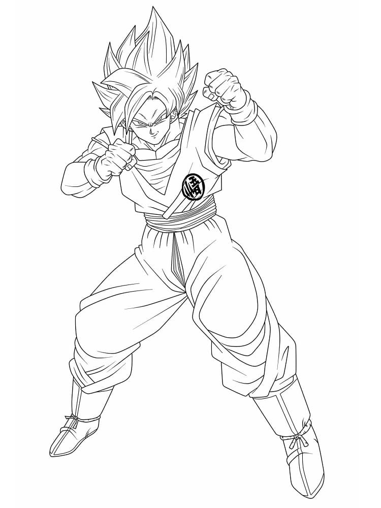 Cooler Goku coloring page
