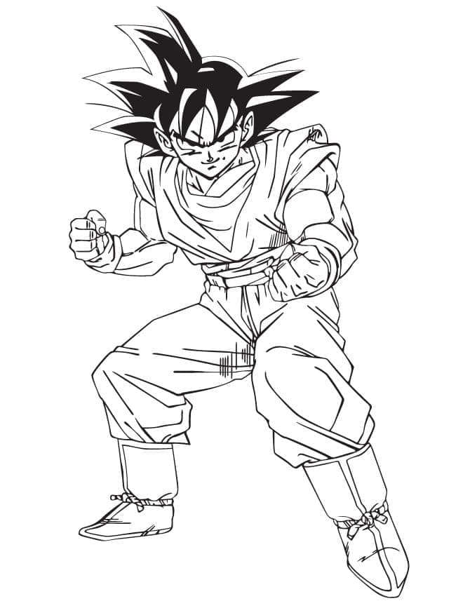 Cooler Son-Goku coloring page