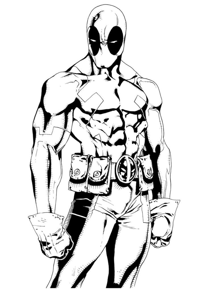 Deadpool 4 coloring page