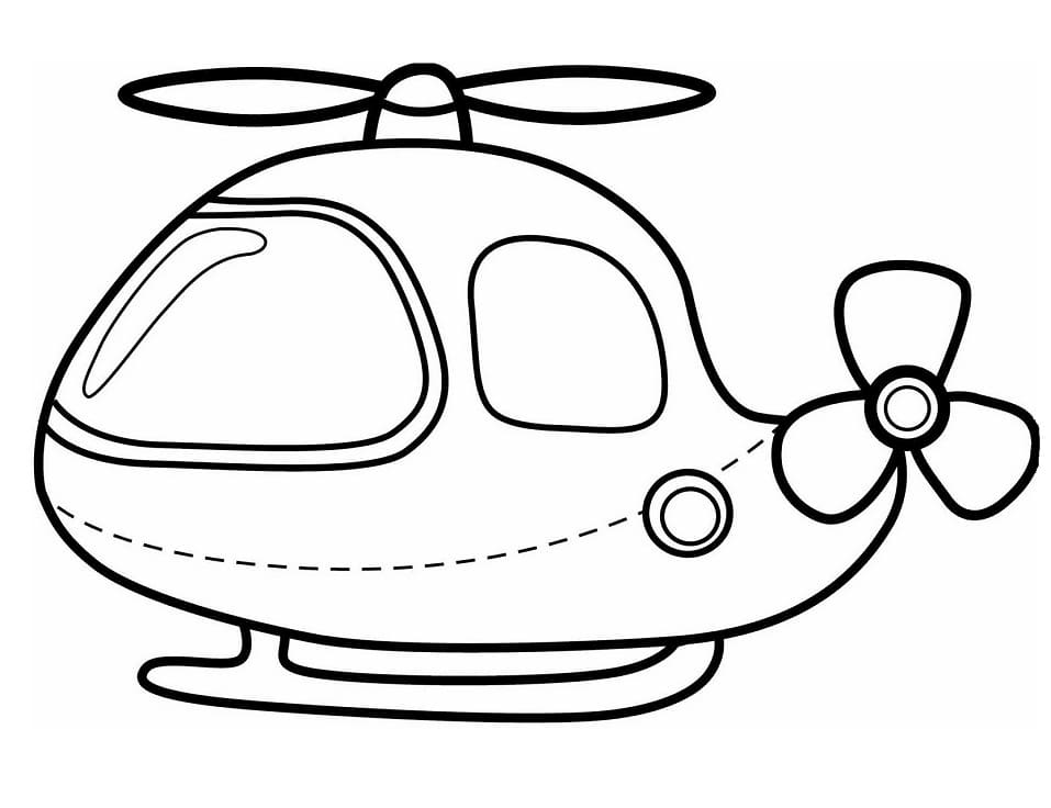 Hubschrauber ausmalbilder