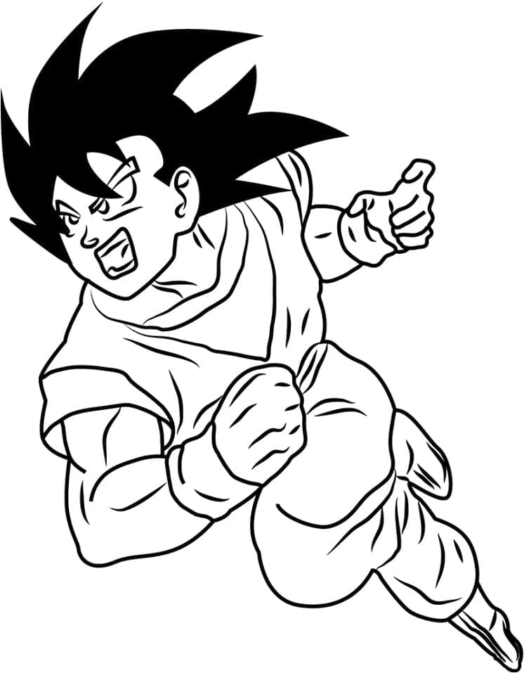 Goku Dragon Ball Z coloring page
