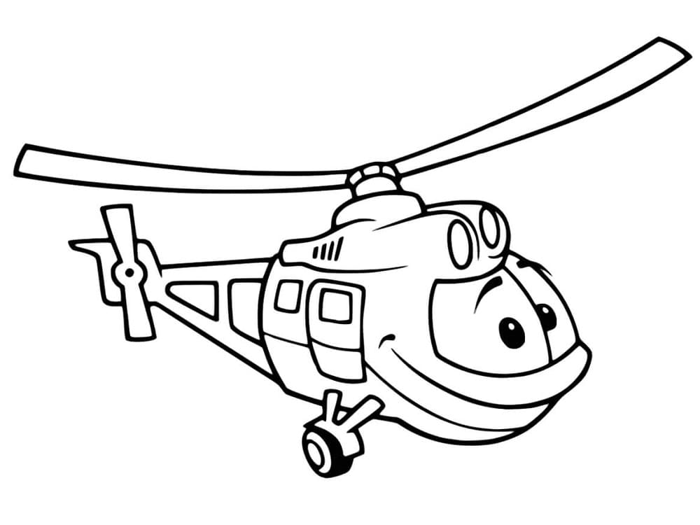Karikatur Hubschrauber