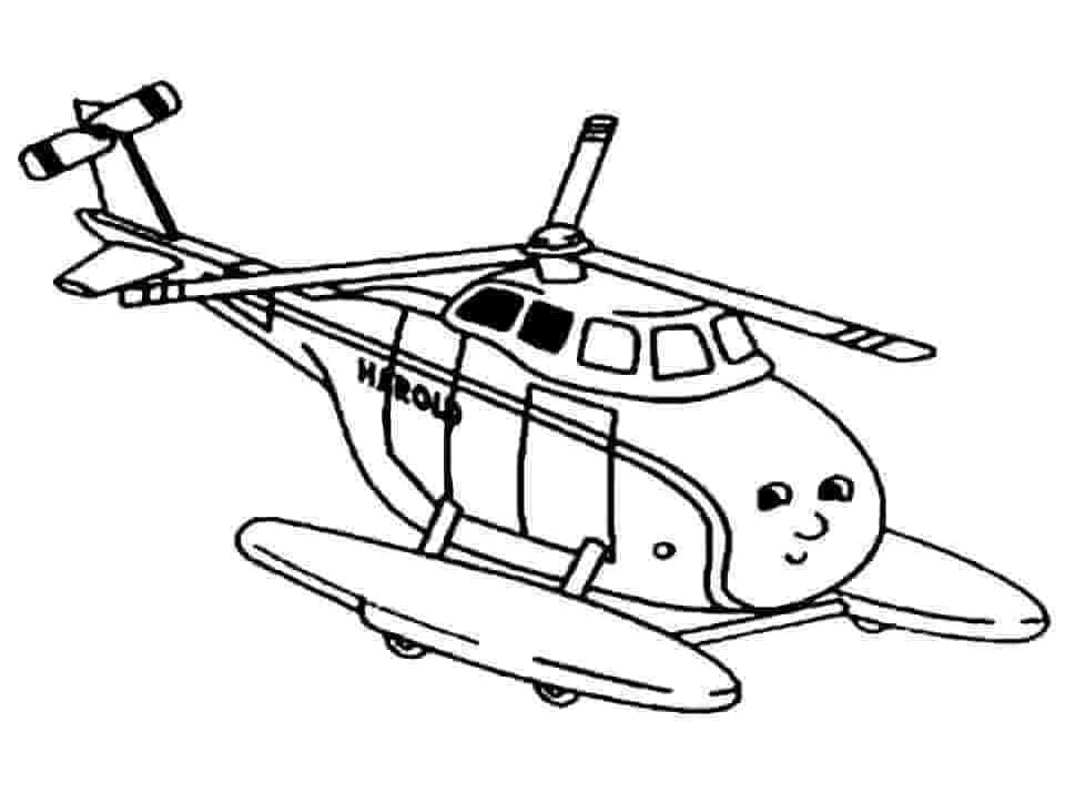 Karikatur Hubschrauber für Kinder