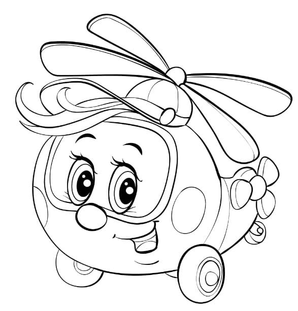 Niedlicher Hubschrauber