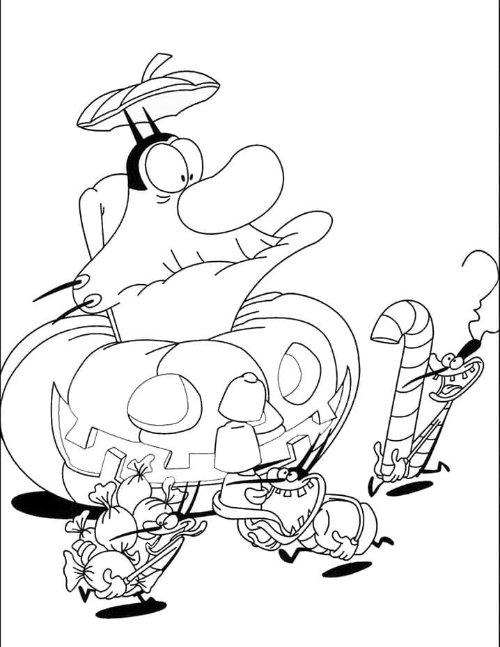 Oggy und die Kakerlaken an Halloween