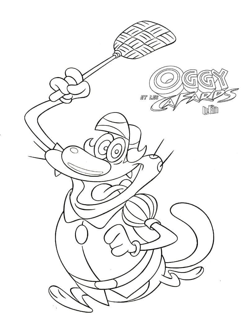 Oggy und die Kakerlaken zum Ausdrucken