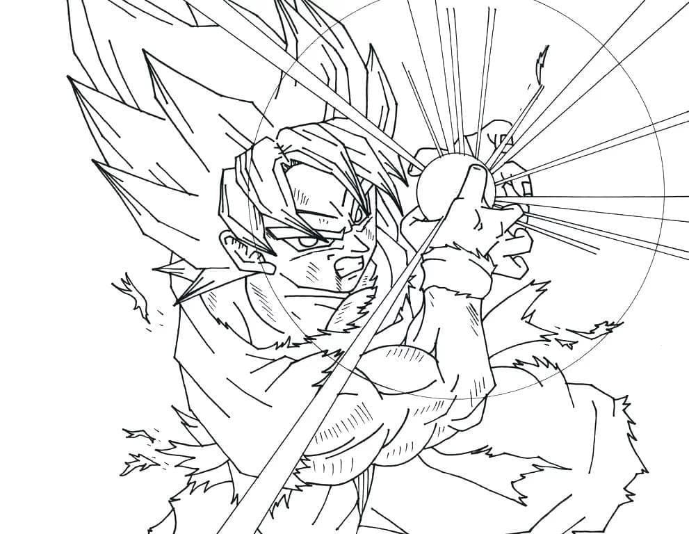 Son-Goku zum Ausdrucken coloring page