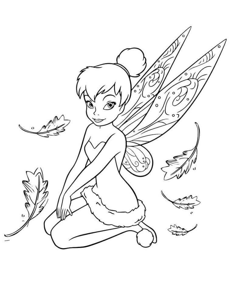 Tinkerbell und Herbstblätter