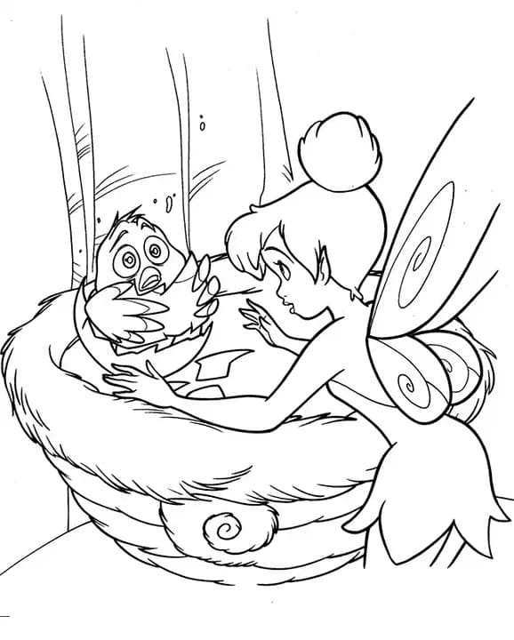 Tinkerbell und Kleiner Vogel