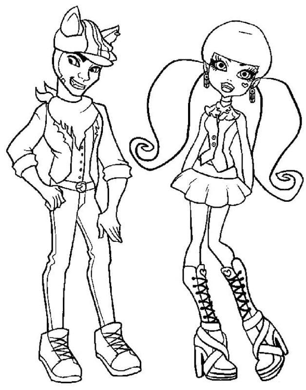 Clawd und Draculaura Monster High