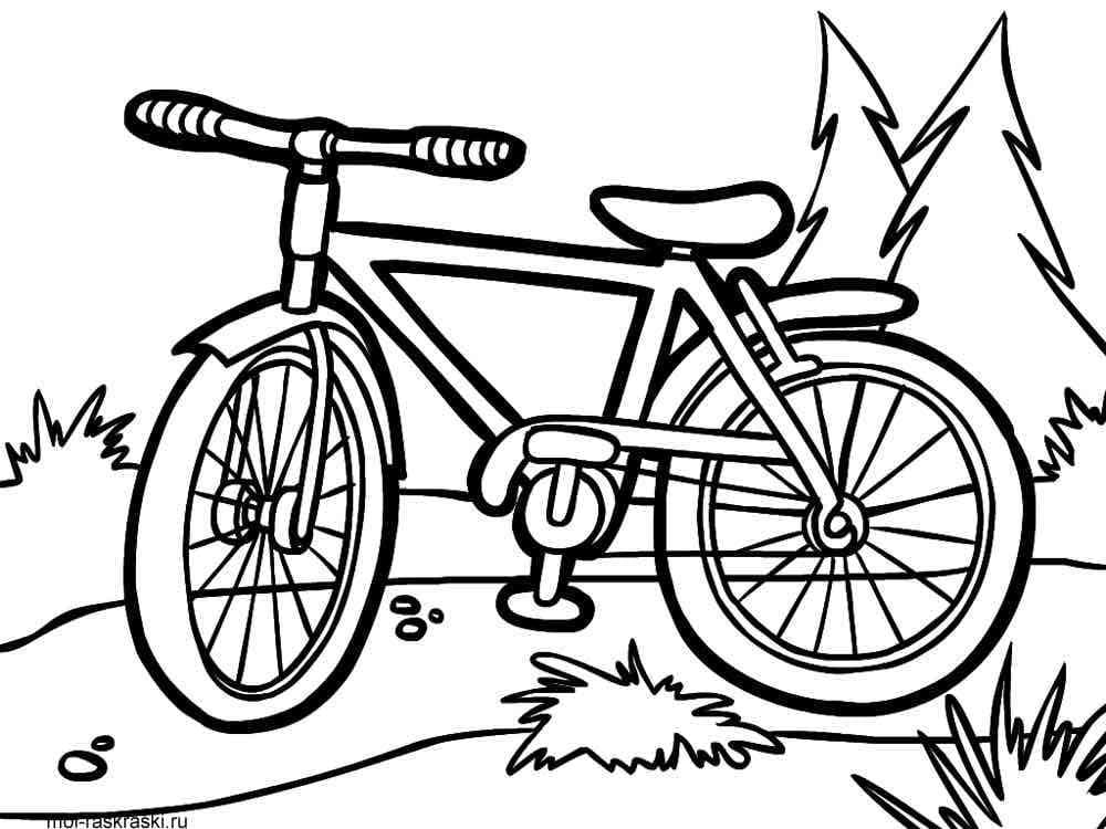 Ein Fahrrad 2 Ausmalbilder Kostenlos Herunterladen Ausdrucken Oder 