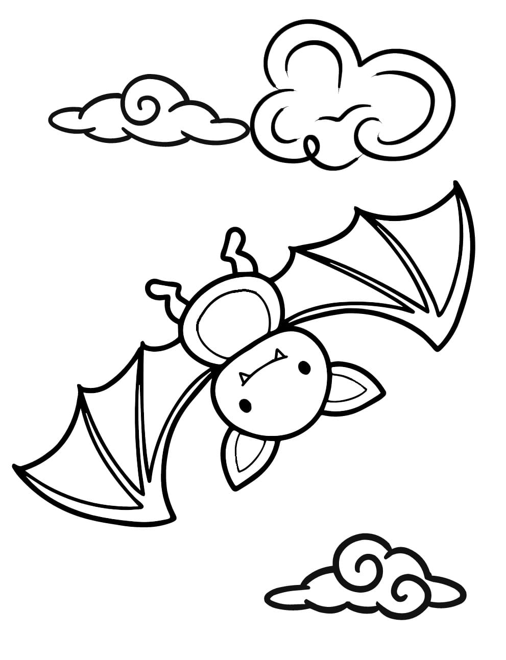 Fliegende süße Fledermaus