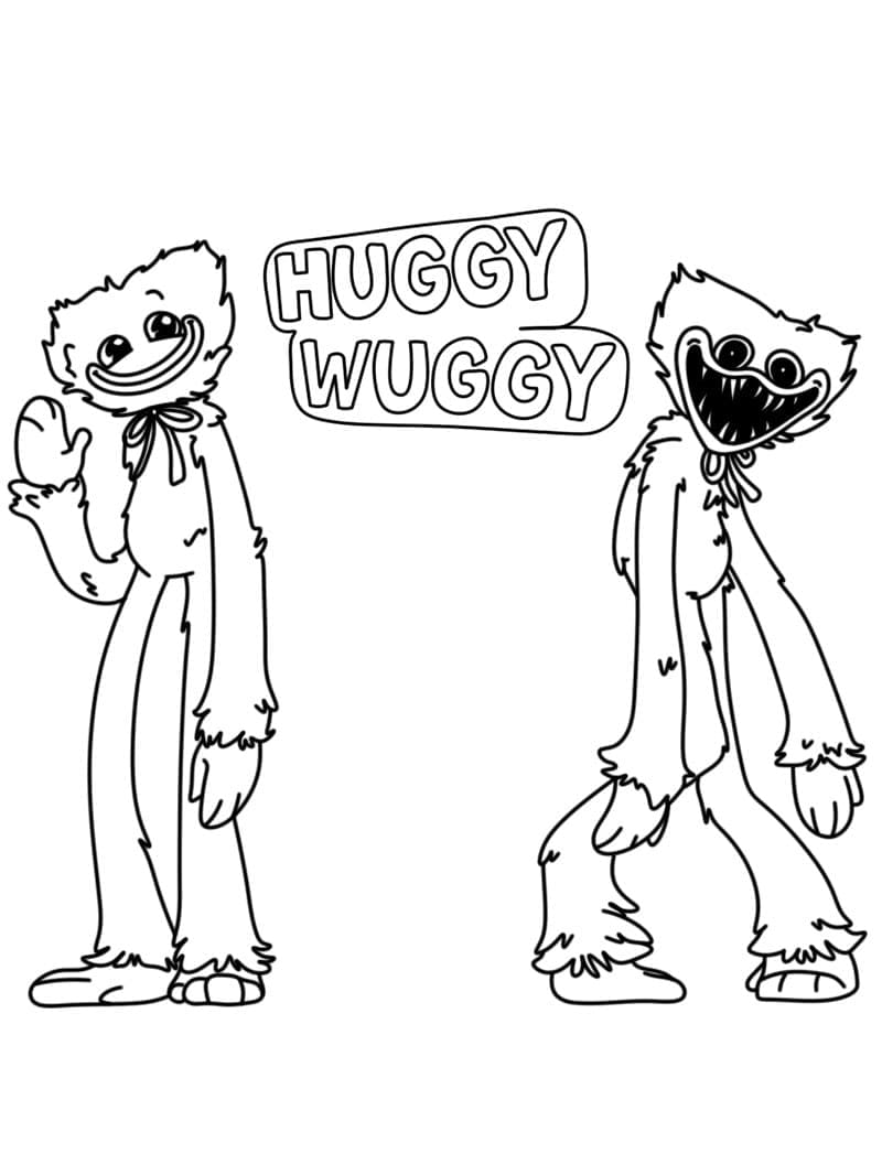 Huggy Wuggy Von Poppy Playtimefree Ausmalbilder Kostenlos 