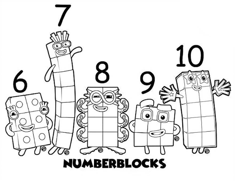 Kostenlose Numberblocks
