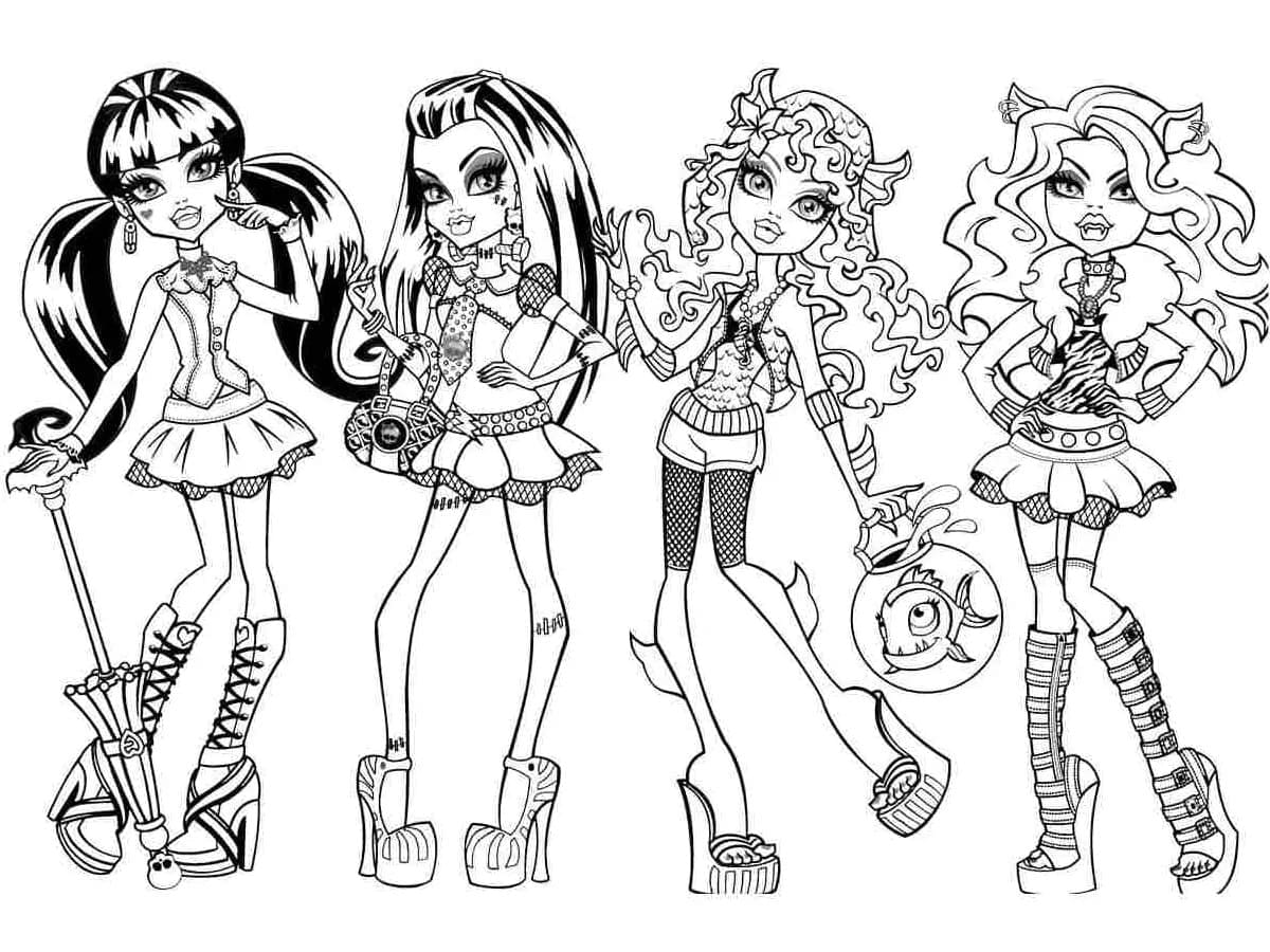 Monster High ausmalbilder