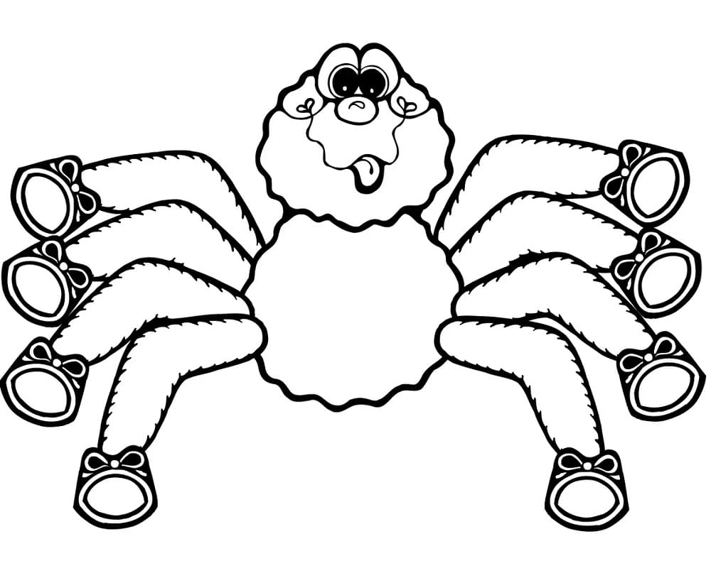 Niedliche Cartoon-Spinne