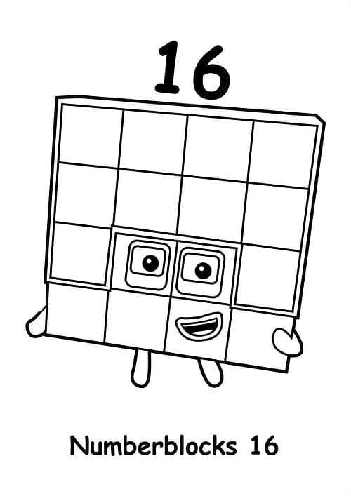 Numberblocks 16