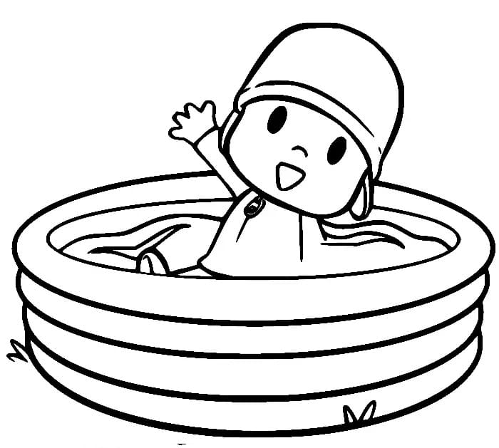 Pocoyo im Pool