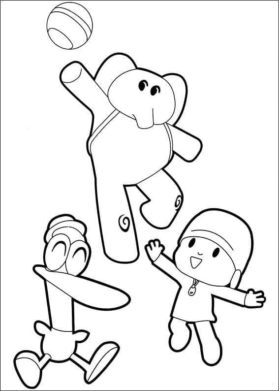 Pocoyo, Pato und Elly