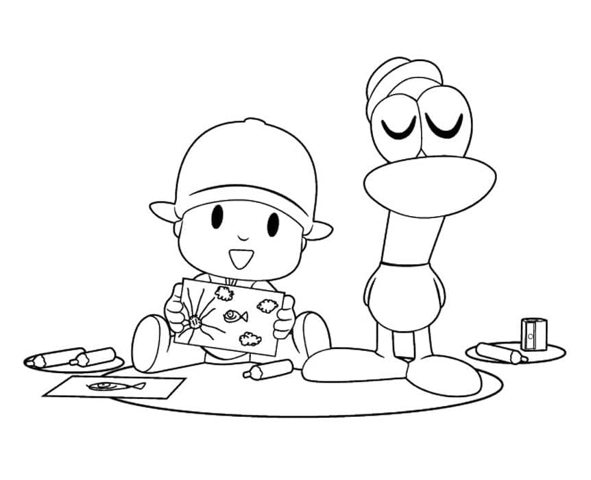 Pocoyo- und Pato-Ente