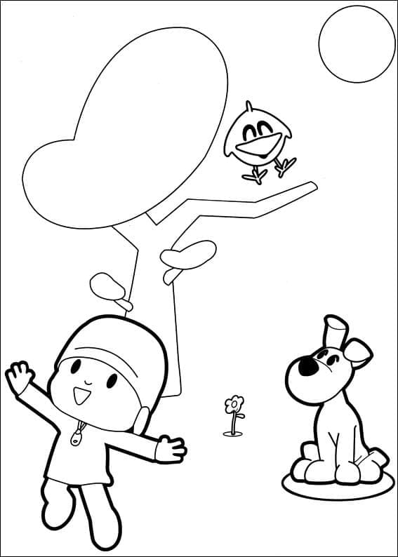 Pocoyo zum ausdrucken