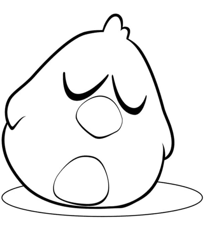 Schläfriger Vogel in Pocoyo