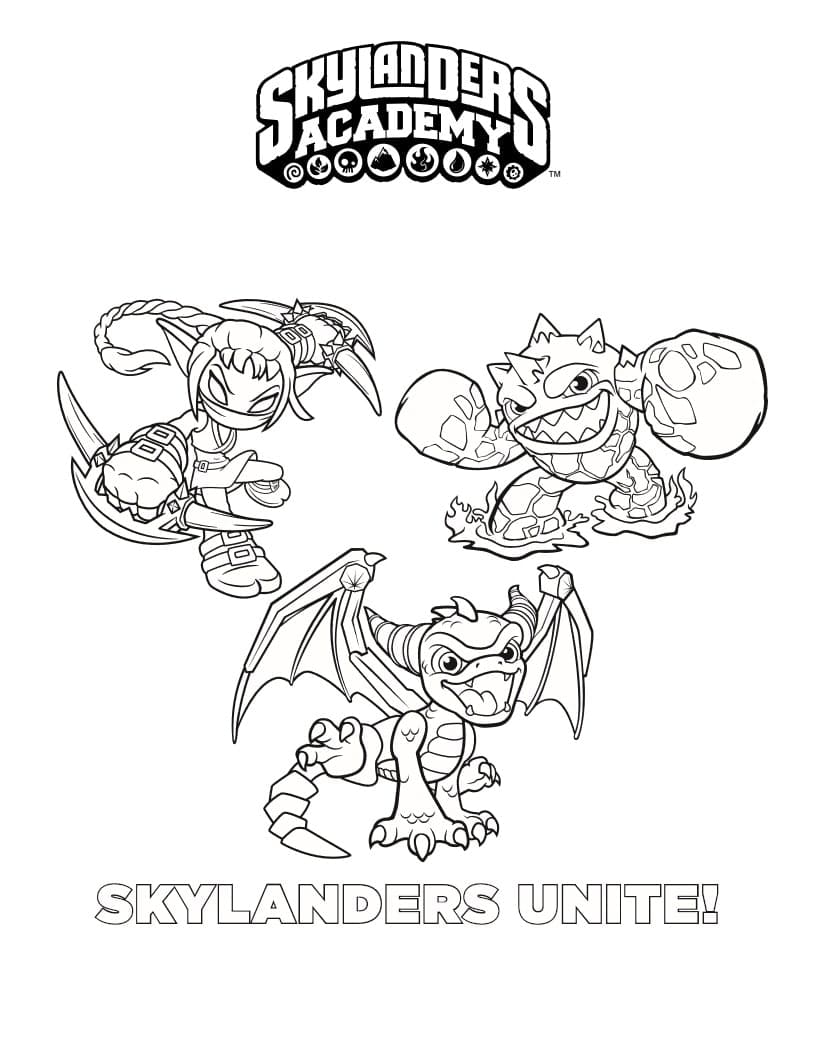 Skylanders ausmalbilder