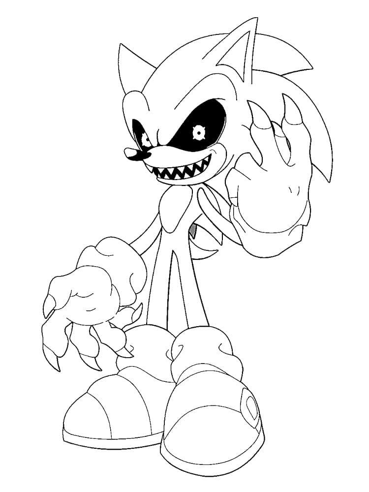 Sonic Exe zum Ausdrucken