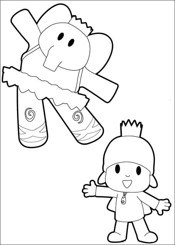 Süße Elly und Pocoyo