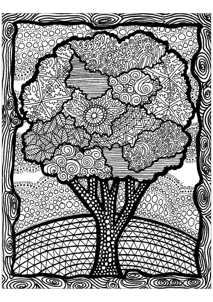 Baum Zentangle