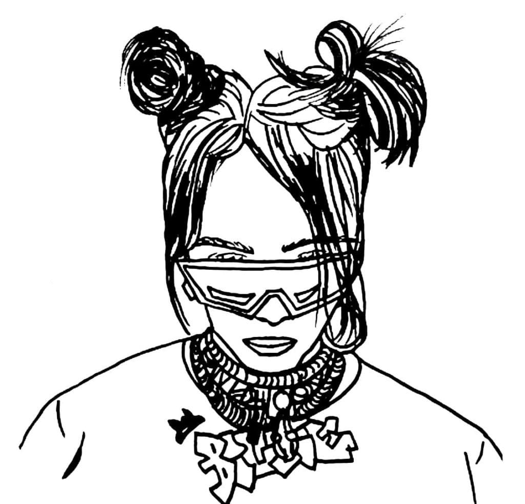 Billie Eilish mit Brille