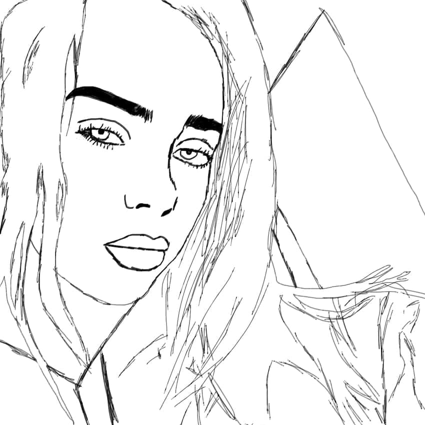Billie Eilish Zeichnung