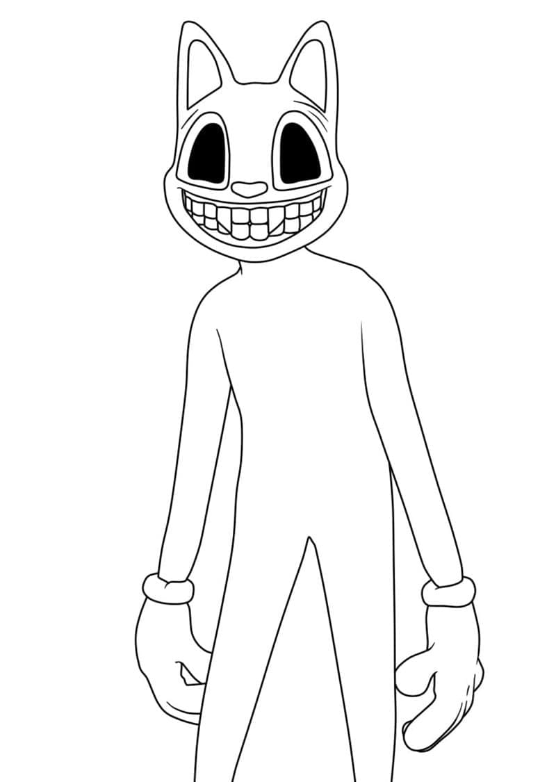 Cartoon Katze kostenlos zum Ausdrucken