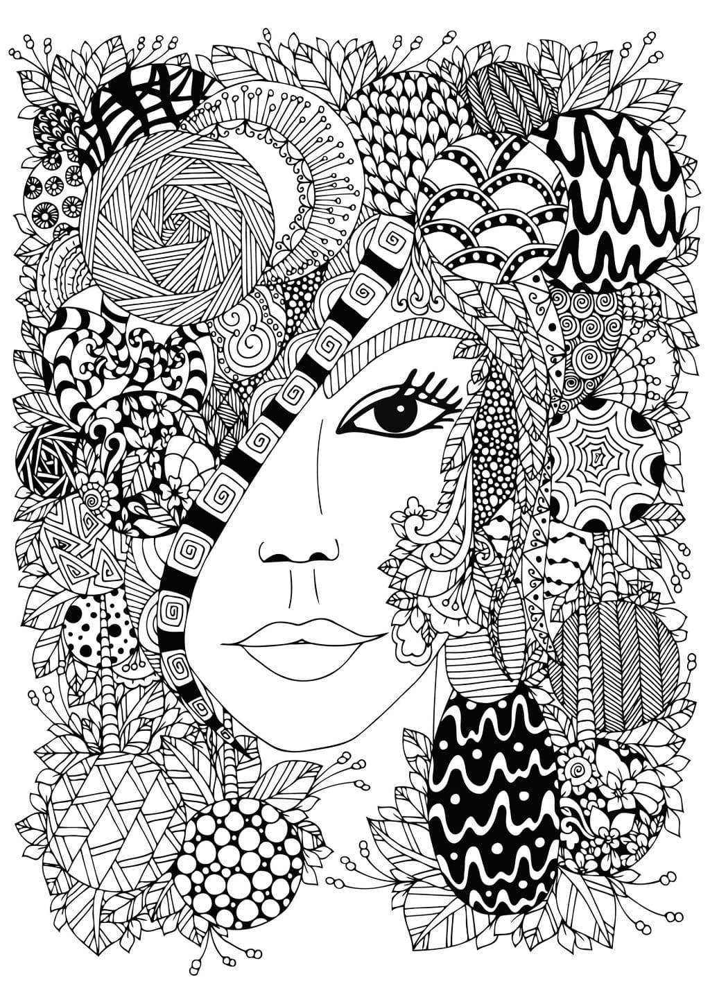 Frauen Zentangle