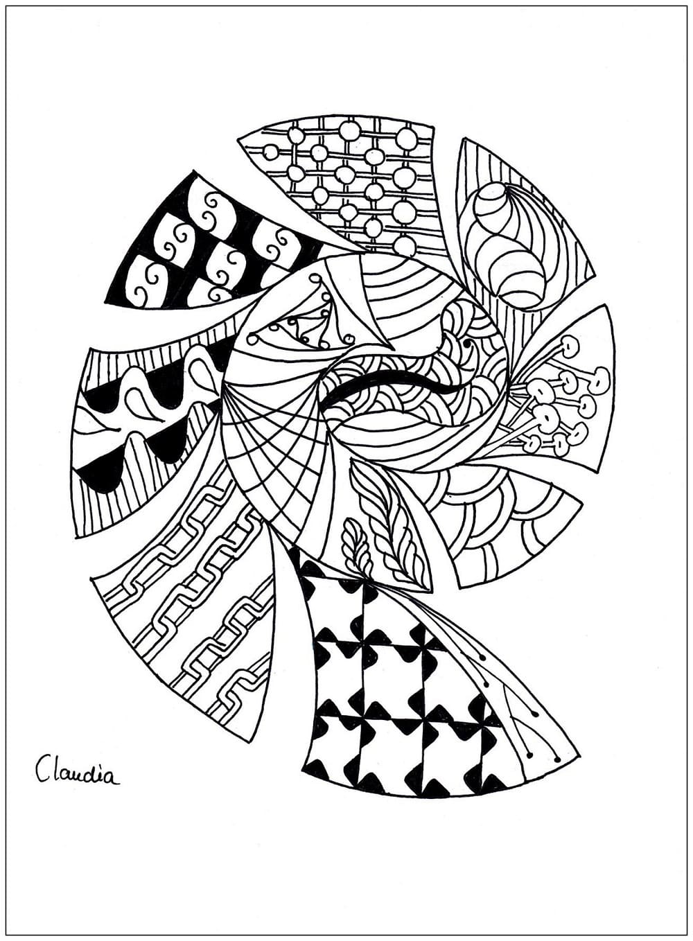 Kostenloses Zentangle