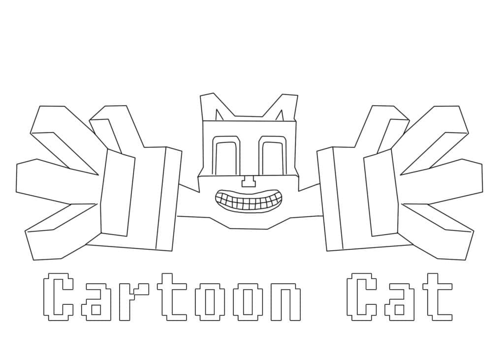 Minecraft Cartoon Katze