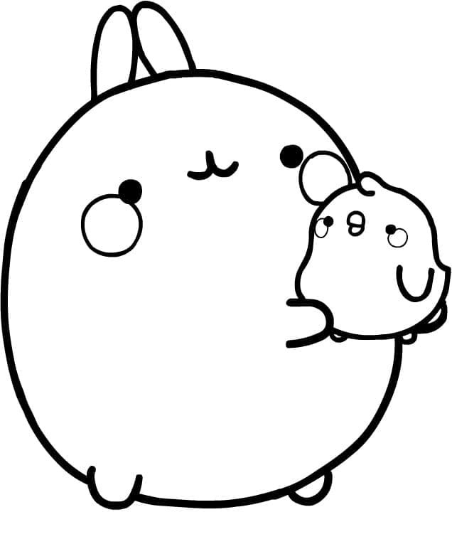 Molang und bester Freund Piu Piu