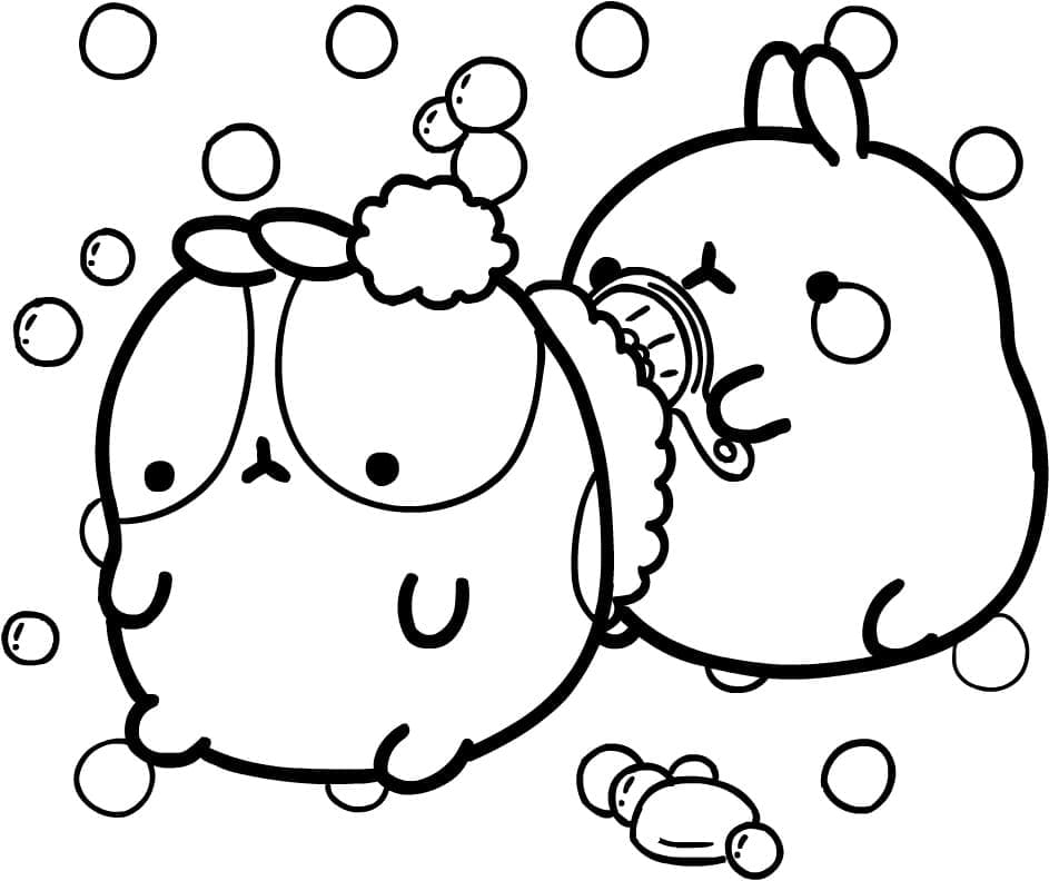 Molang und Freund