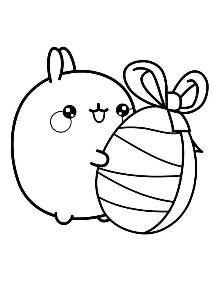 Molang und Ostereier