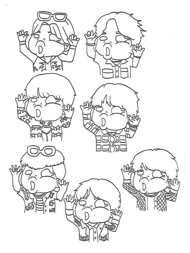 So süß Chibi BTS