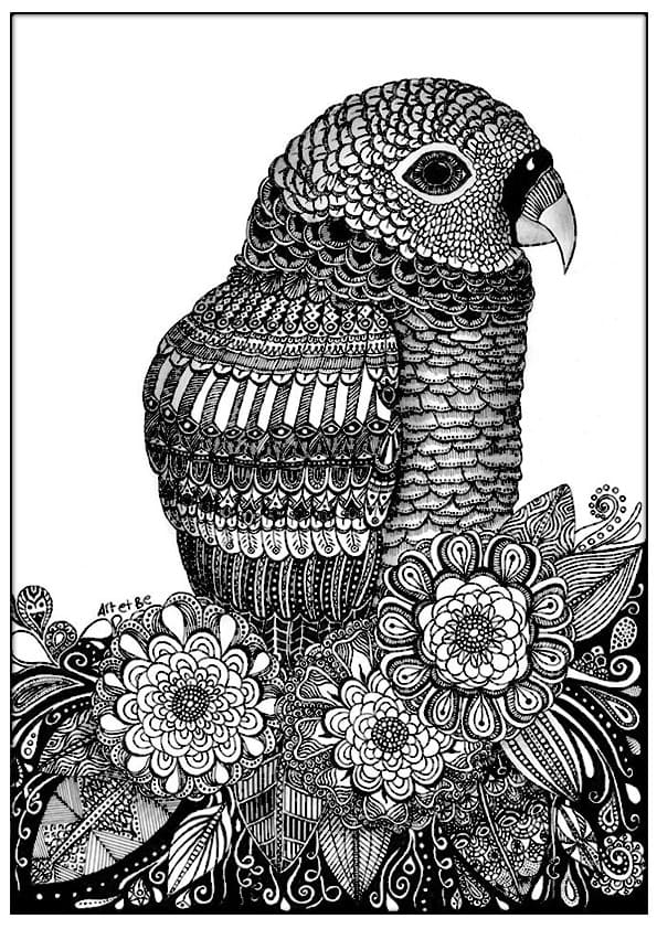 Vogel Zentangle