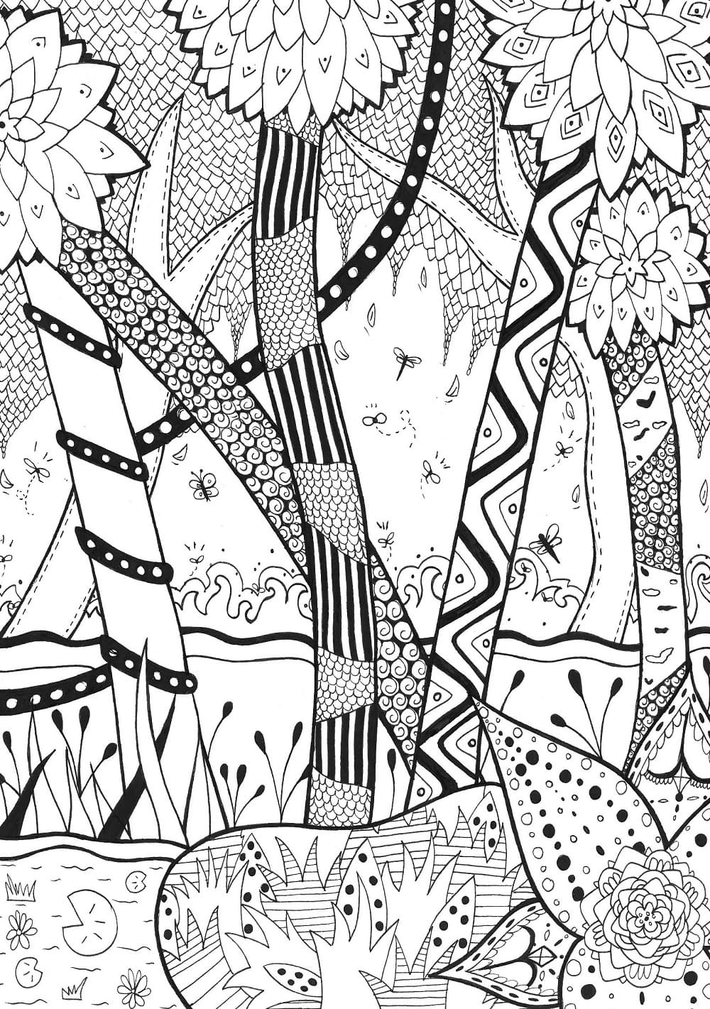 Wald Zentangle