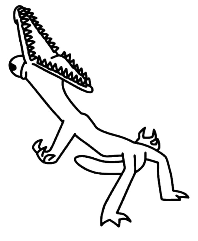 Druck Orange Rainbow Friend