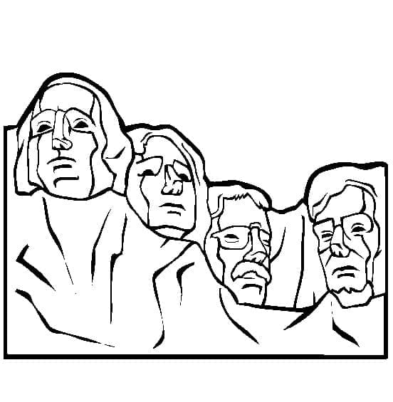 Druckbarer Mount Rushmore