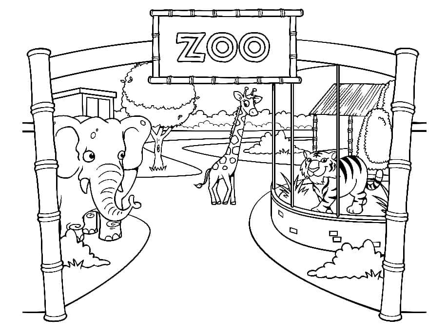 Druckbarer Zoo