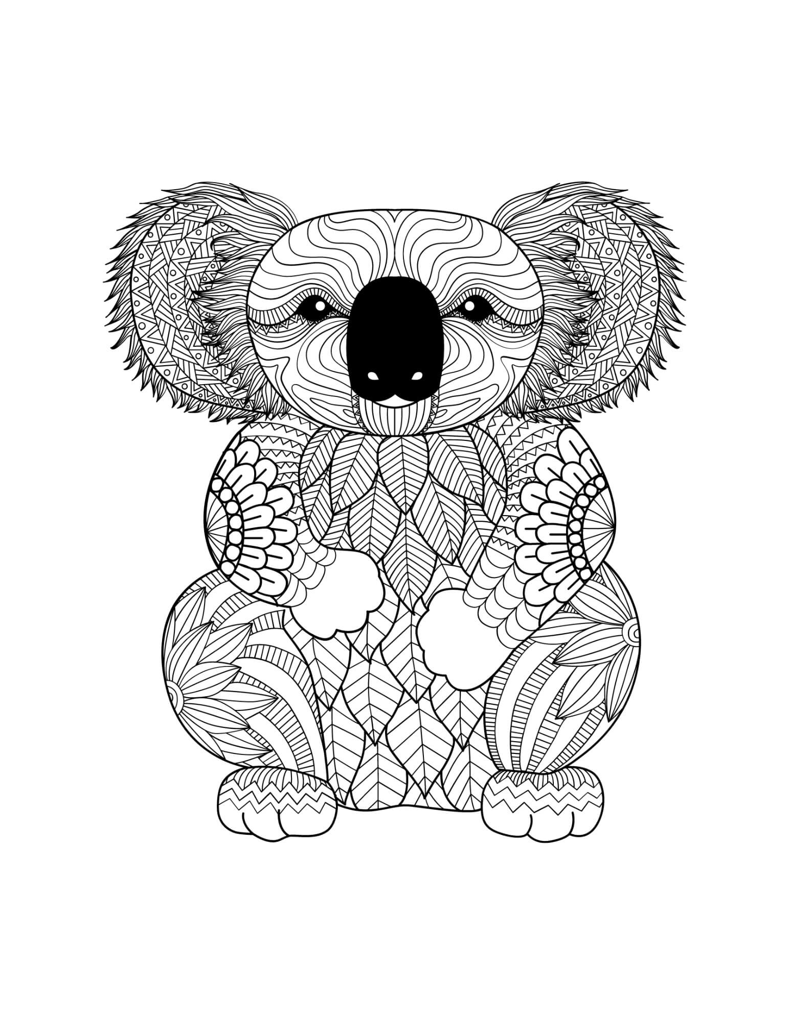 Bär-Koala-Mandala